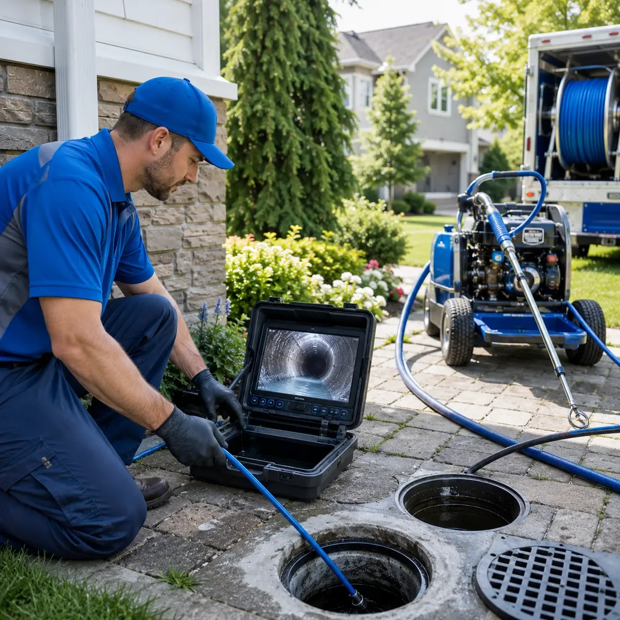 Outdoor drain cleaning professionals serving Deerfield, IL