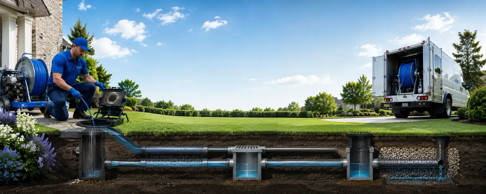 Outdoor drain cleaning information for Deerfield, IL